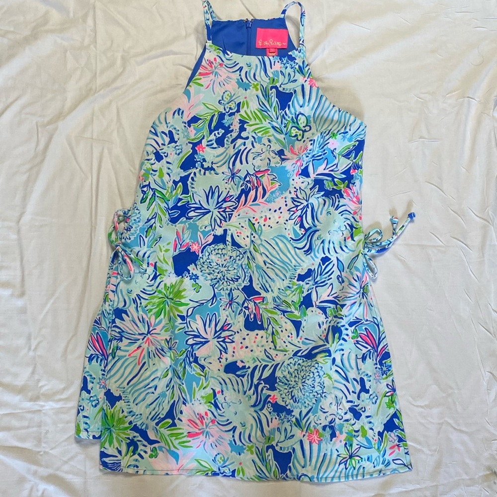 Lilly Pulitzer Pearl Romper Dress Lion Around Size 2 Style 001559